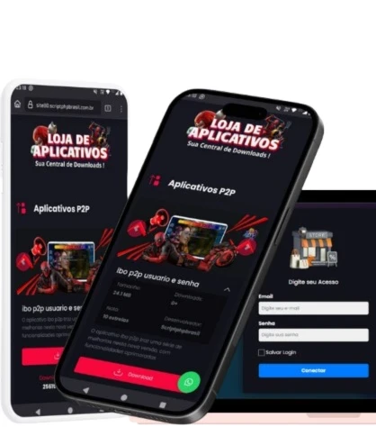 LOJA DE APLICATIVOS - IPTV / P2P / VPN